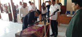 Pelantikan PJ kepala desa ngloro tahun 2019